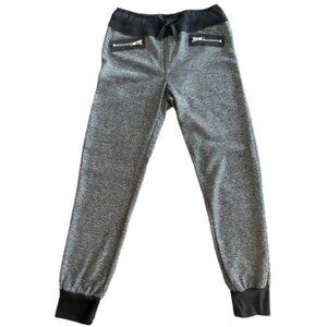 TruLuv Girls Jogger Pants Size 12 Gray Knit Drawstring Lightweight